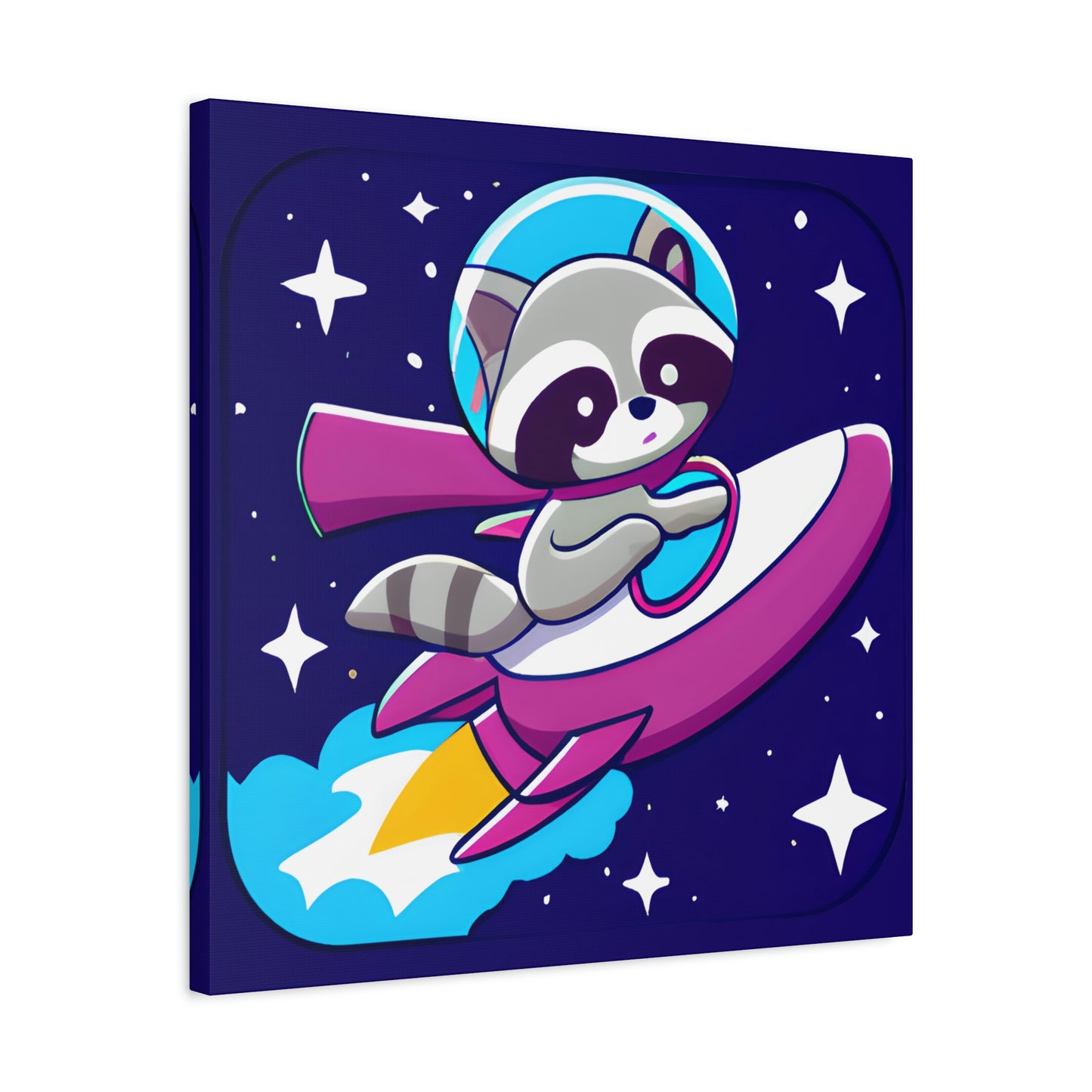 Space Cadet Jerry Canvas - Raccoon Paradise