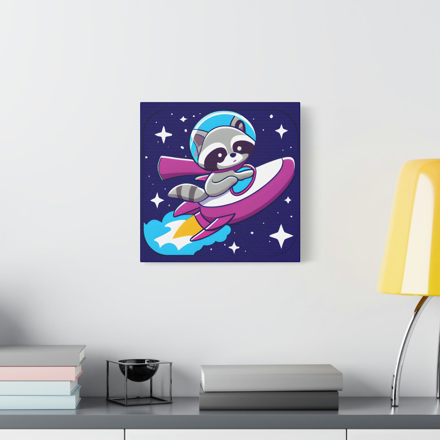 Space Cadet Jerry Canvas - Raccoon Paradise