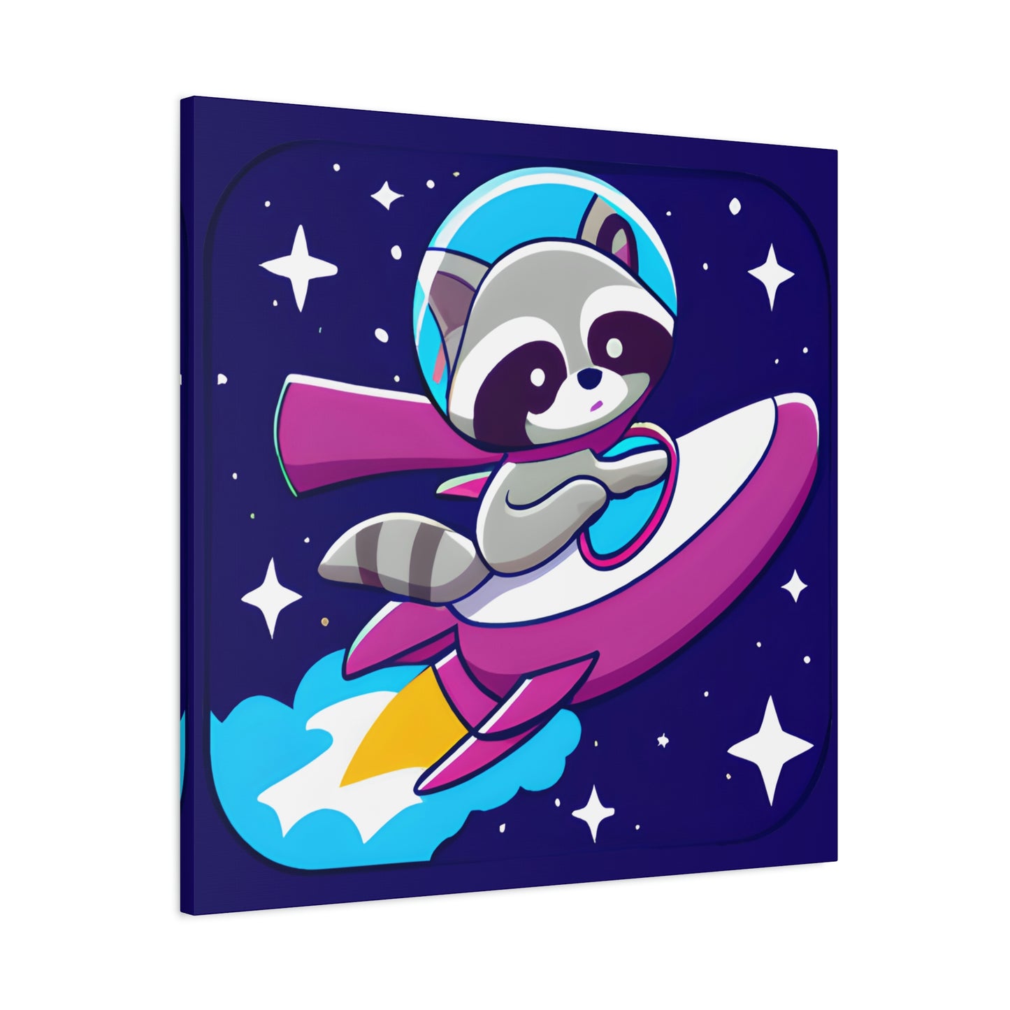 Space Cadet Jerry Canvas - Raccoon Paradise