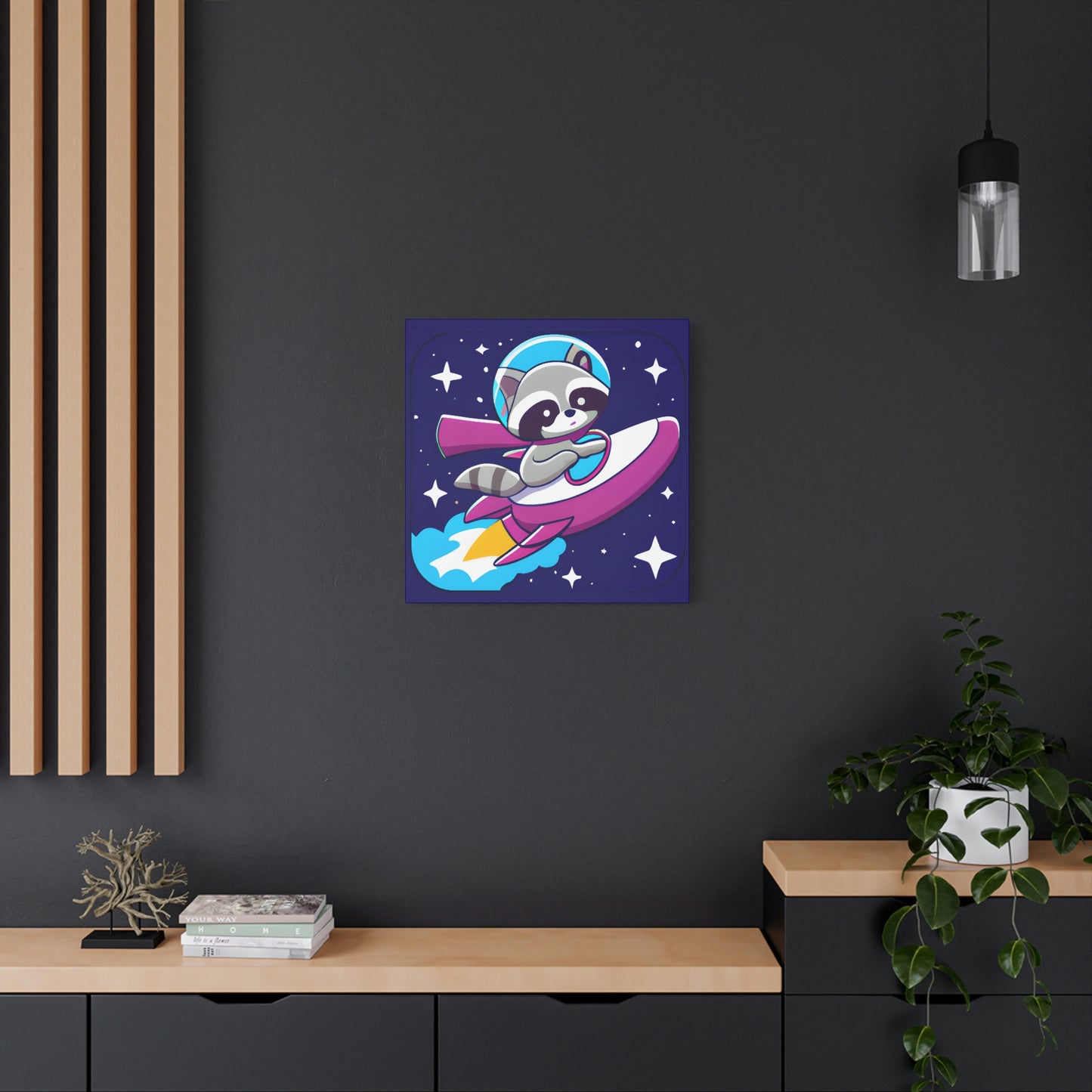 Space Cadet Jerry Canvas - Raccoon Paradise