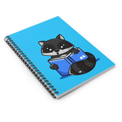 Adorable Reading Raccoon Notebook - Raccoon Paradise