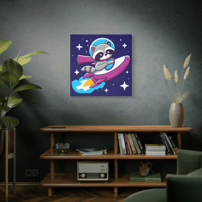Space Cadet Jerry Canvas - Raccoon Paradise