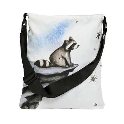 Riley Raccoon's Stellar Night Out Adjustable Tote Bag - Raccoon Paradise