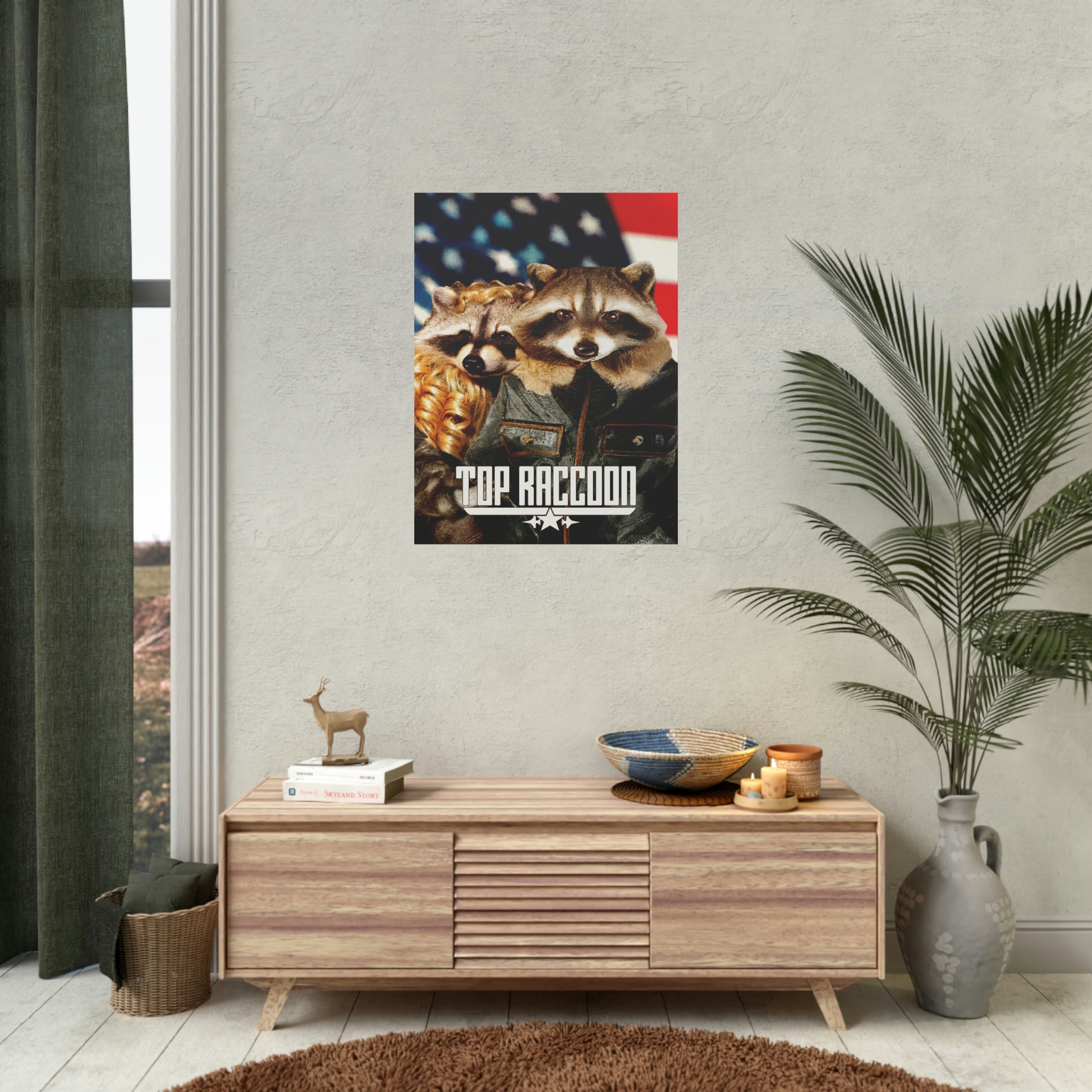 Top Raccoon Poster - Raccoon Paradise