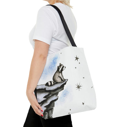 Riley Raccoon's Stellar Night Out Tote Bag - Raccoon Paradise