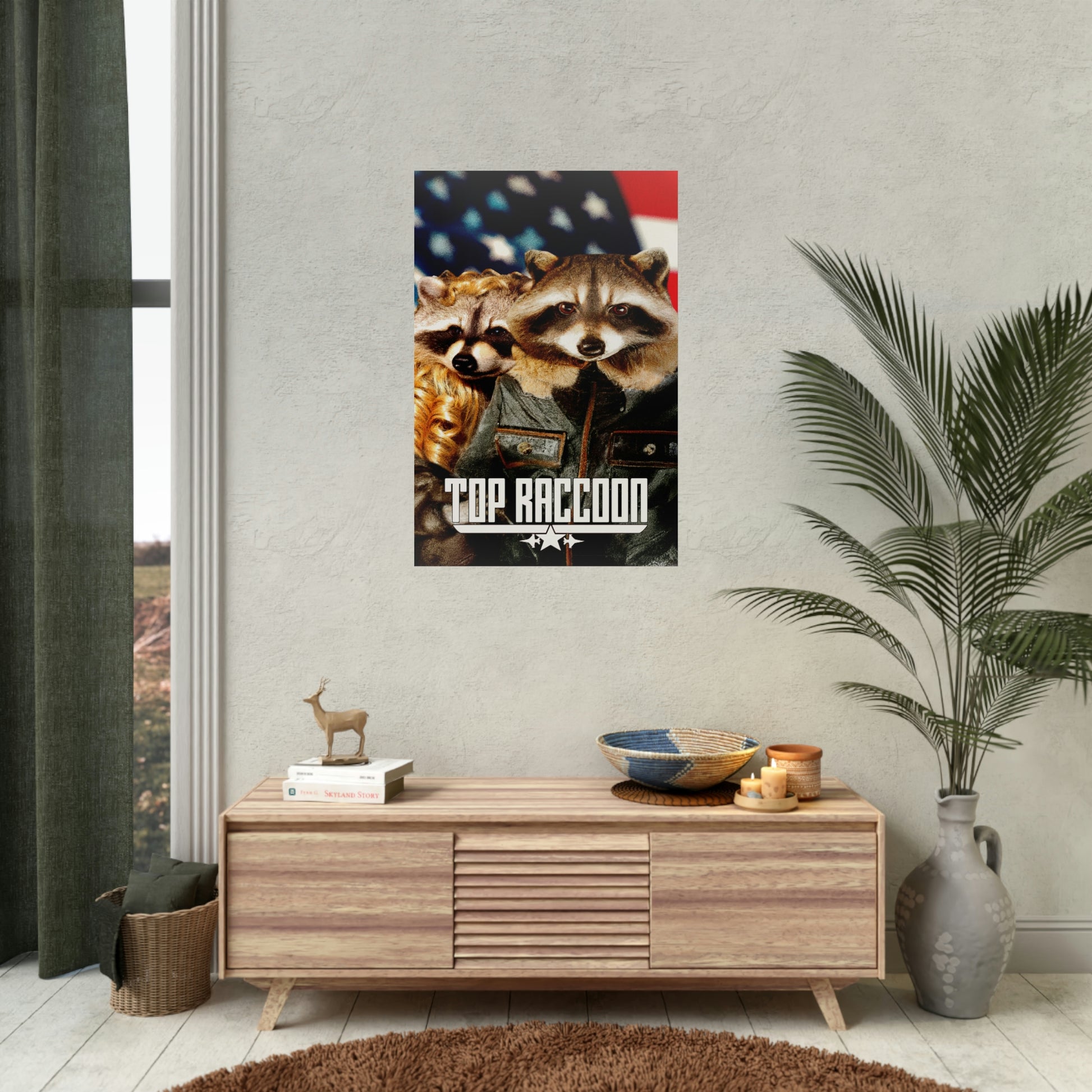 Top Raccoon Poster - Raccoon Paradise