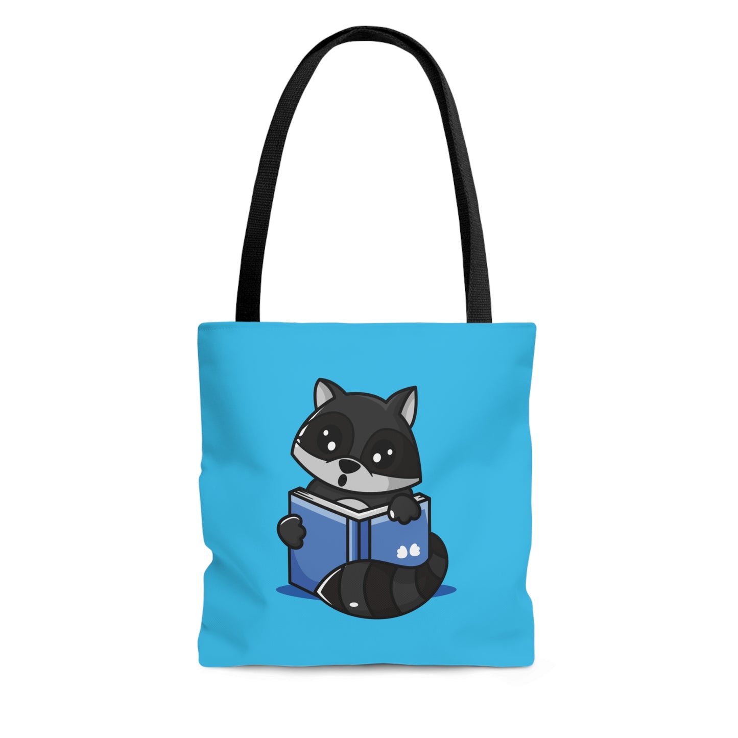 Adorable Reading Raccoon Tote Bag - Raccoon Paradise