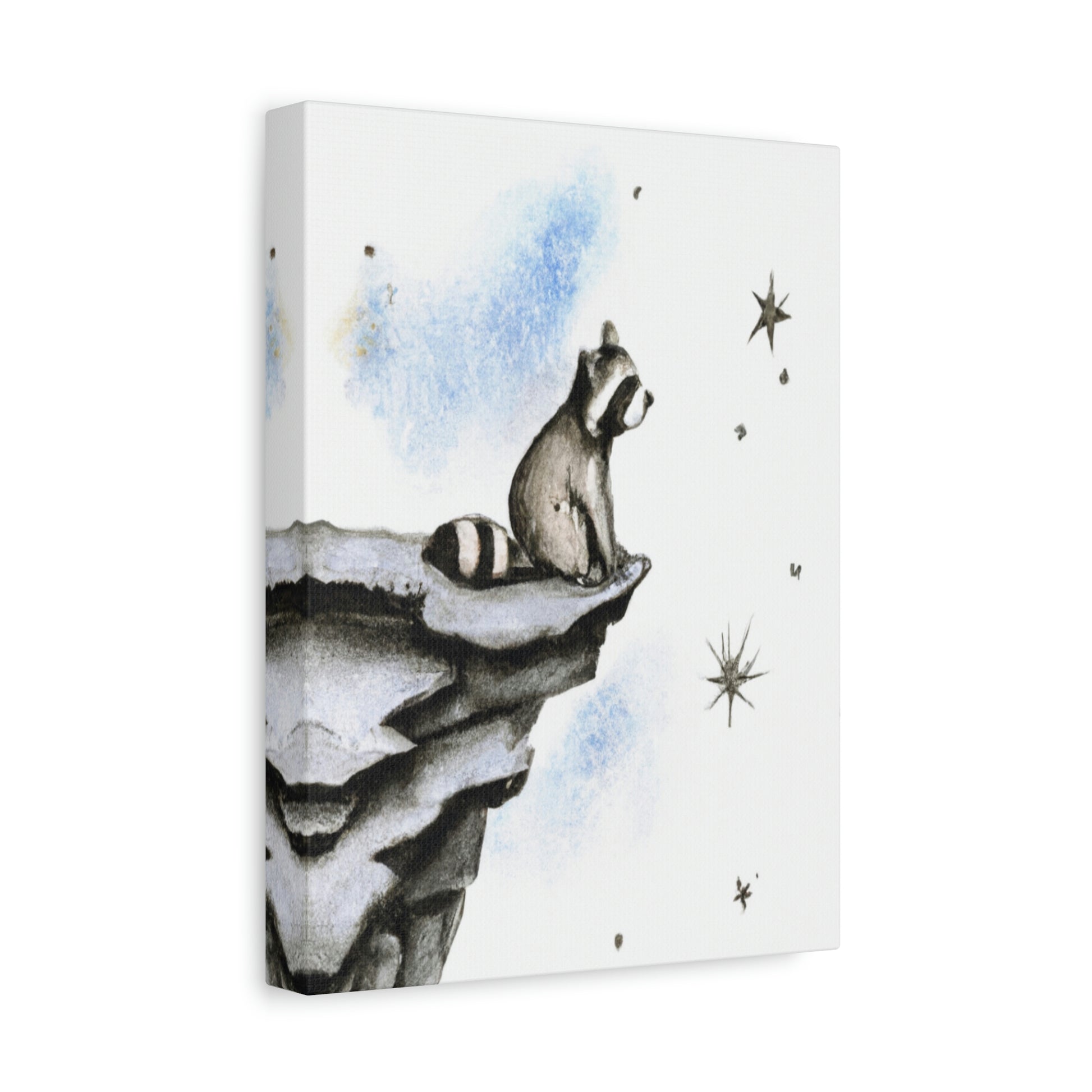 Riley Raccoon's Stellar Night Out Canvas - Raccoon Paradise