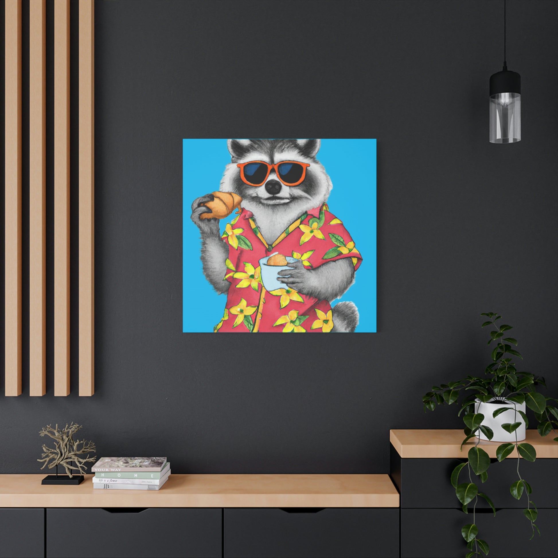 Dale the Chillin Raccoon - Raccoon Paradise