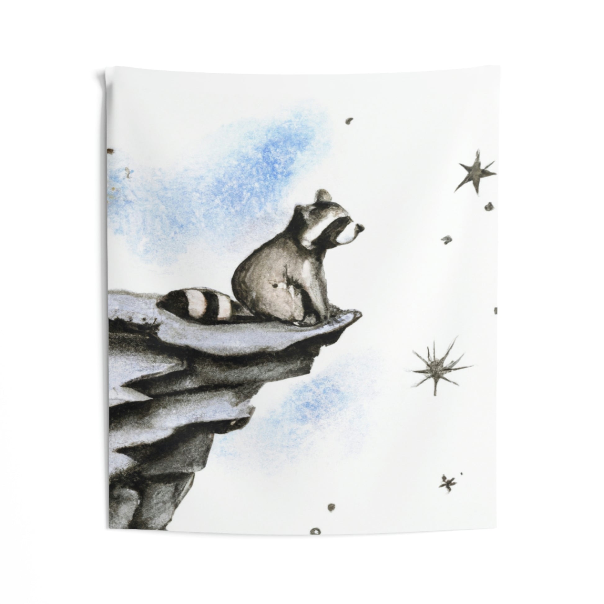 Riley Raccoon's Stellar Night Out Indoor Wall Tapestry - Raccoon Paradise