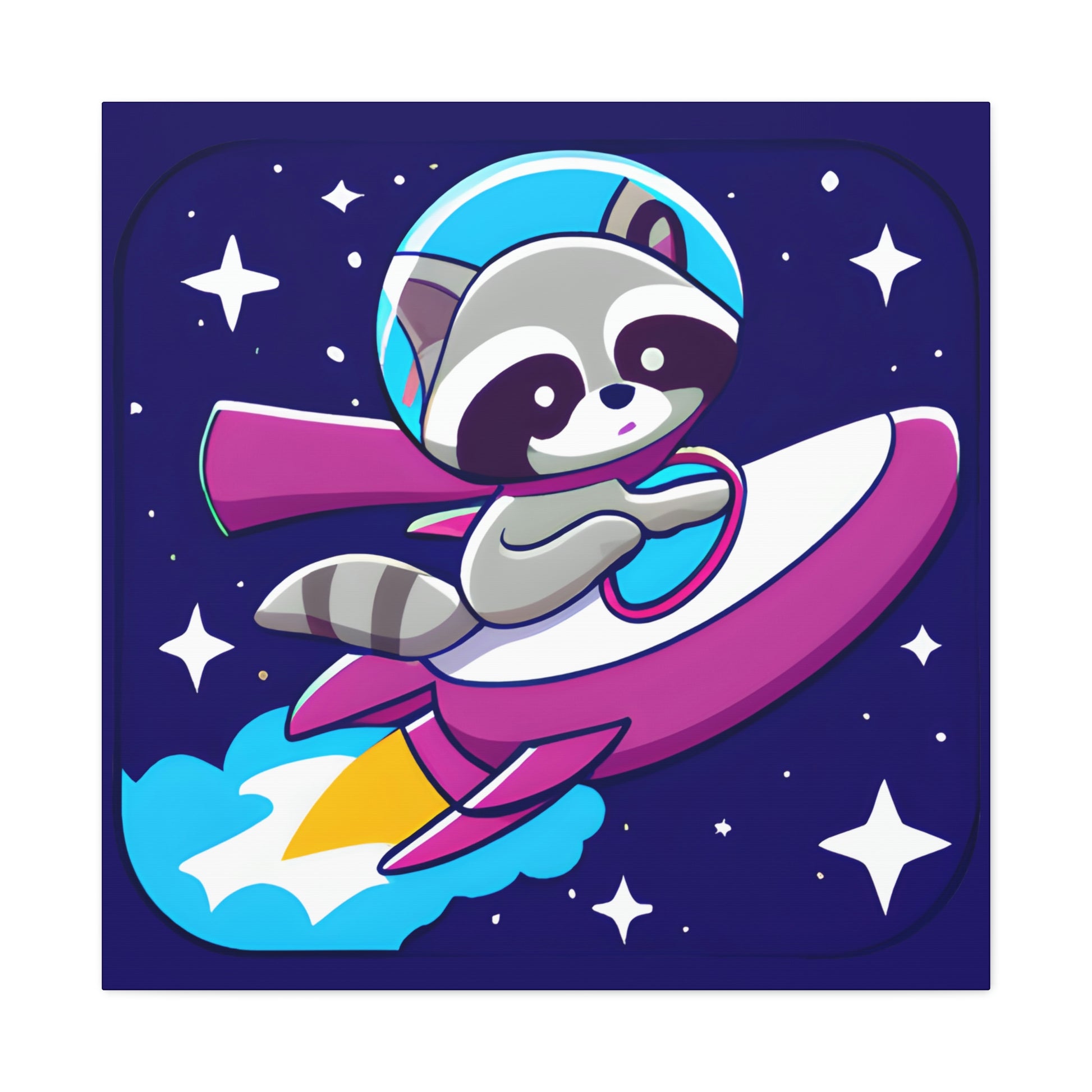 Space Cadet Jerry Canvas - Raccoon Paradise