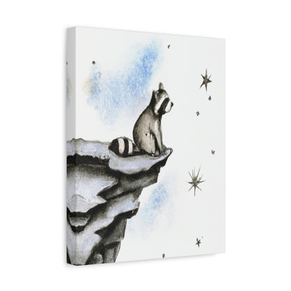Riley Raccoon's Stellar Night Out Canvas - Raccoon Paradise